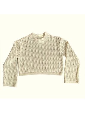 H&M Cream Open Stitch Sweater XS
